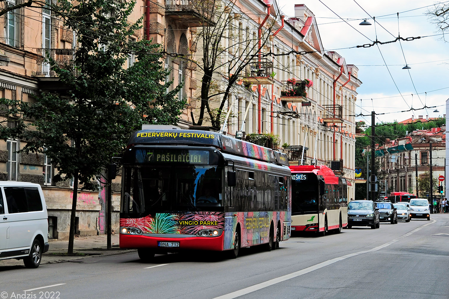 Vilnius, Solaris Trollino II 15 AC # 2712 Vilnius, Solaris Trollino II 15 AC # 2712