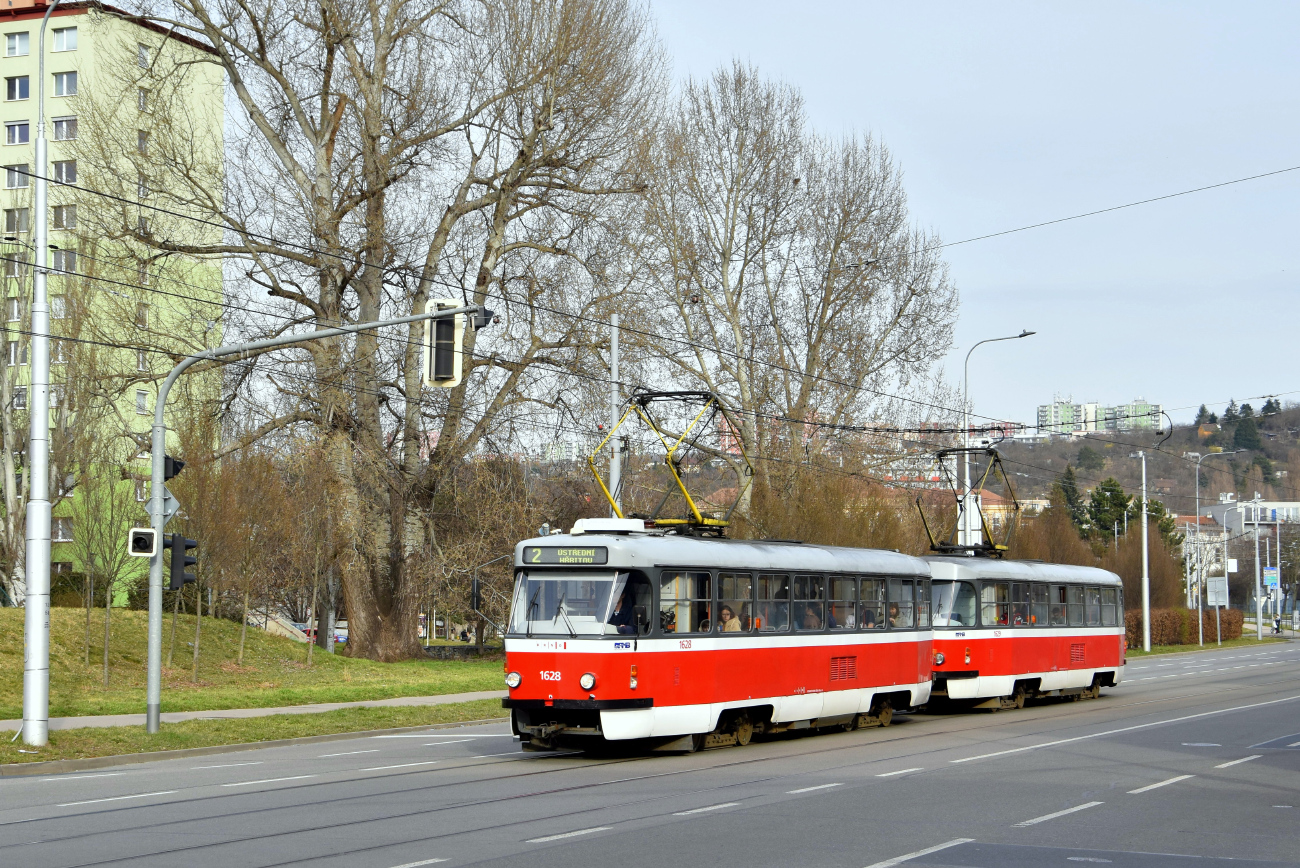 Брно, Tatra T3P № 1628; Брно, Tatra T3P № 1629