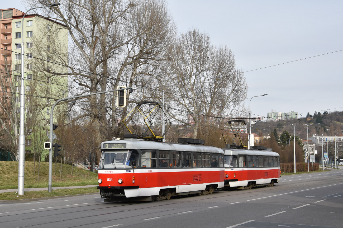Брно, Tatra T3G № 1634; Брно, Tatra T3G № 1631