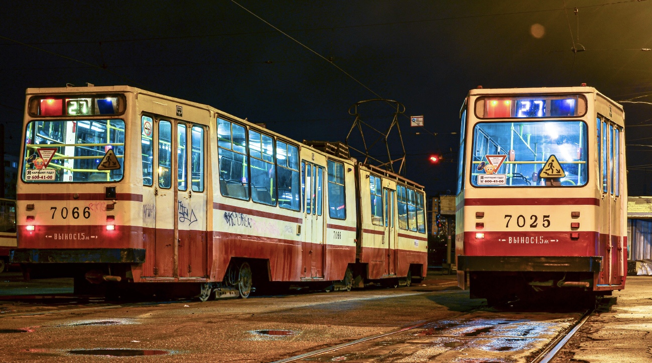 Saint-Petersburg, LVS-86K č. 7066; Saint-Petersburg, LVS-86K č. 7025