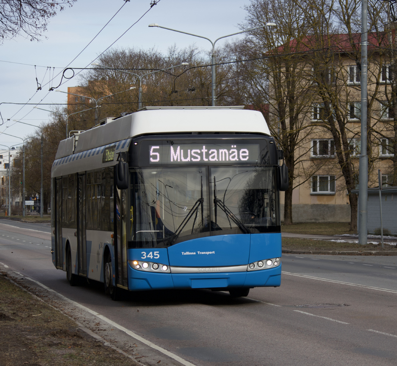 Таллин, Solaris Trollino III 12 AC № 345