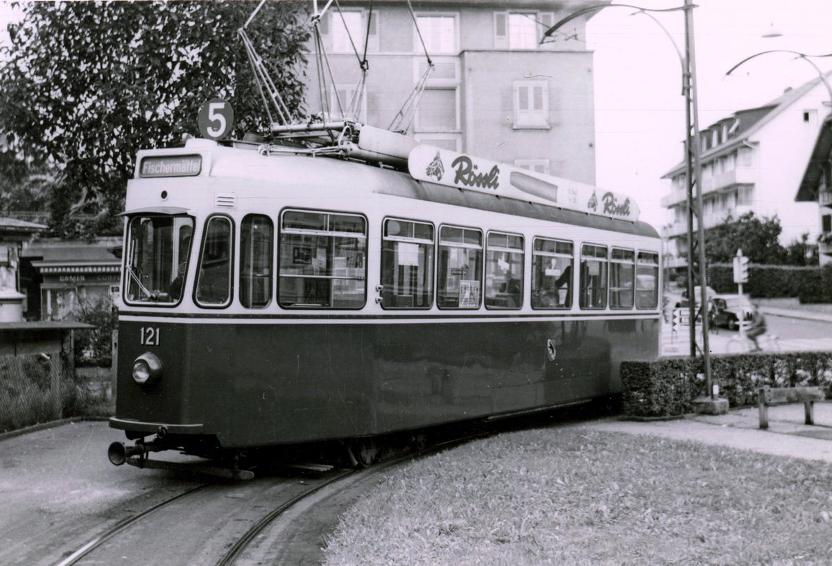 Bern, SWS/MFO/BBC Be 4/4 č. 121; Bern — Old Photos