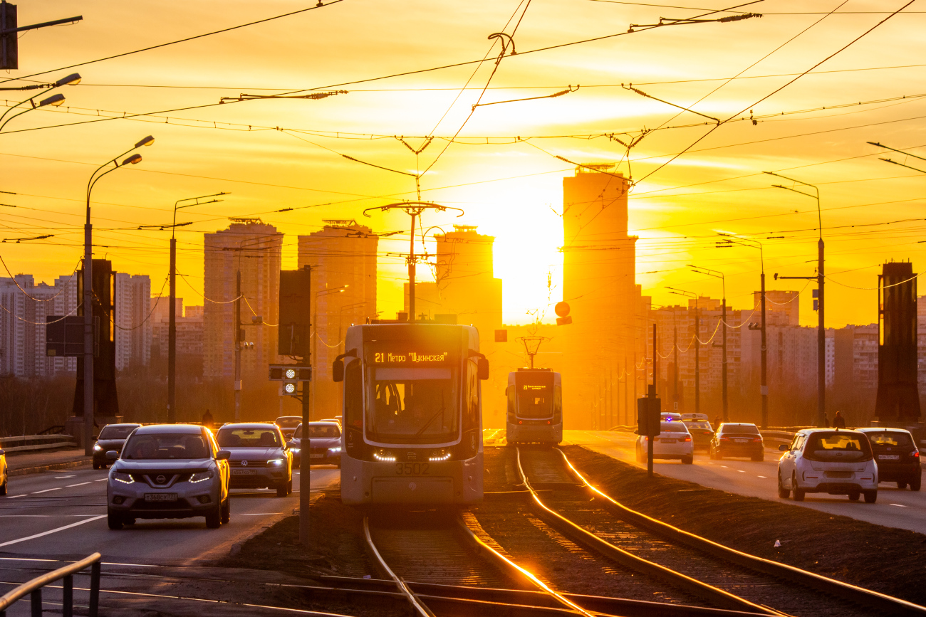 Москва, 71-414 (Pesa Fokstrot) № 3502