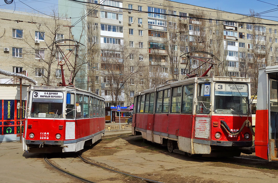 Саратов, 71-605 (КТМ-5М3) № 1192; Саратов, 71-605А № 1307