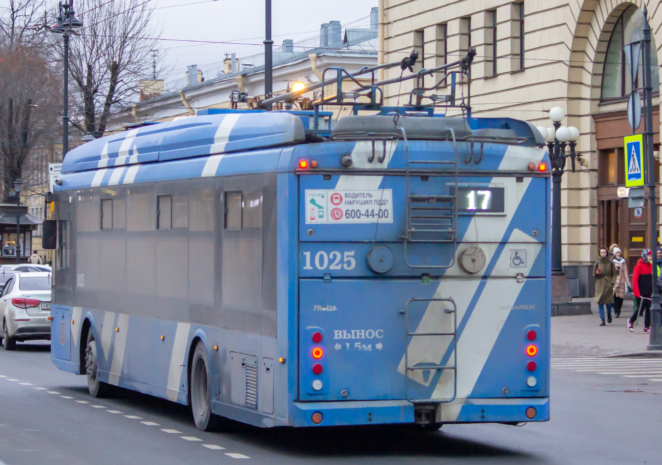 Санкт-Петербург, Тролза-5265.08 «Мегаполис» № 1025