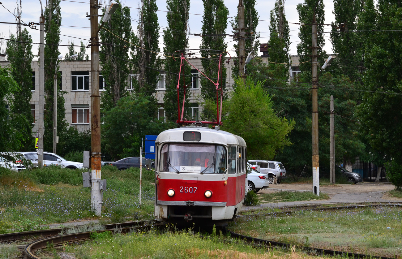 Волгоград, Tatra T3SU (двухдверная) № 2607