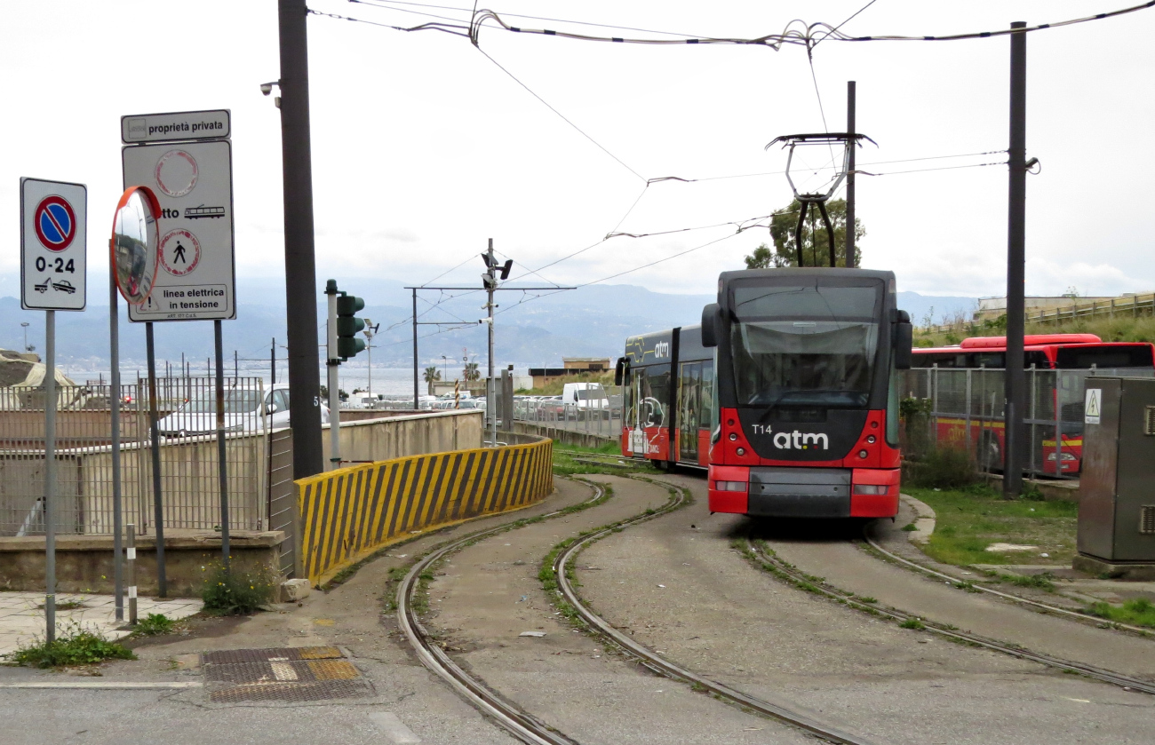 Мессина, Alstom (Fiat) Cityway № 14; Мессина — Трамвайные линии и инфраструктура