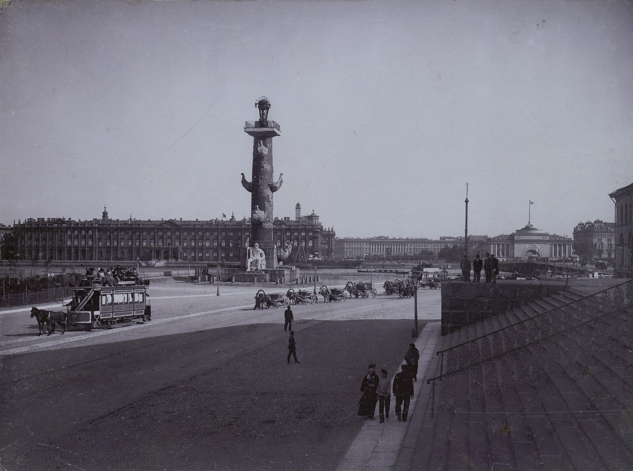Санкт-Петербург — Исторические фотографии вагонов конного трамвая