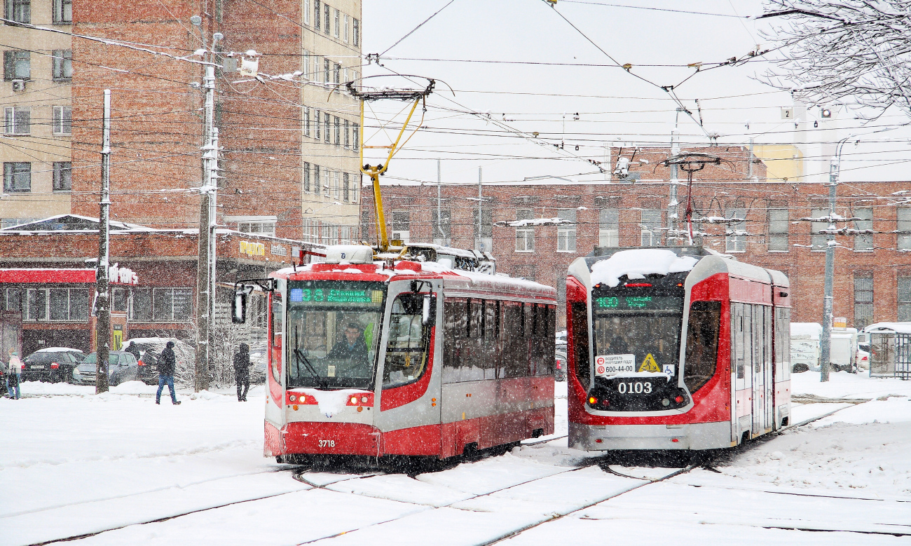 Санкт-Петербург, 71-623-02 № 3718; Санкт-Петербург, 71-931 «Витязь» № 0103