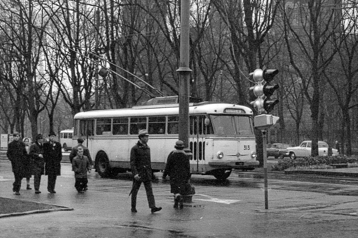 Рига, Škoda 9Tr № 313; Рига — Старые фотографии