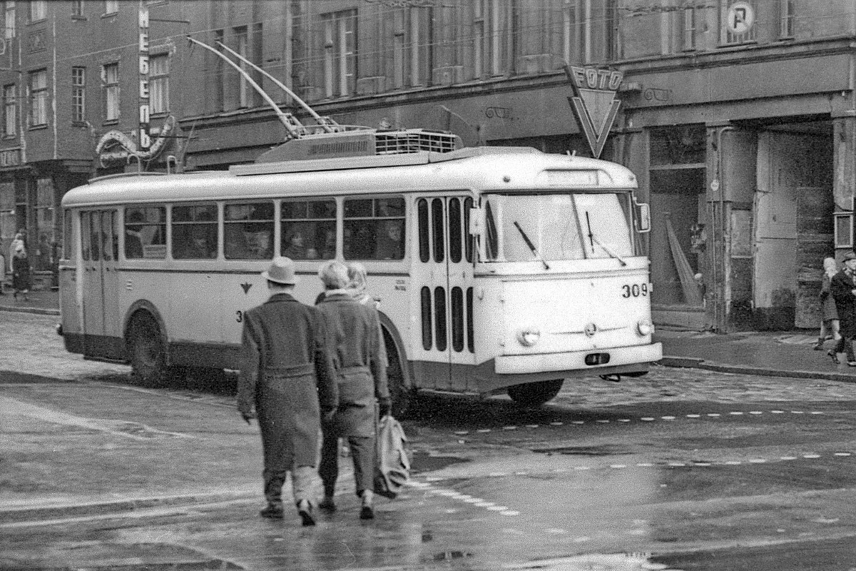 Рига, Škoda 9Tr № 309; Рига — Старые фотографии