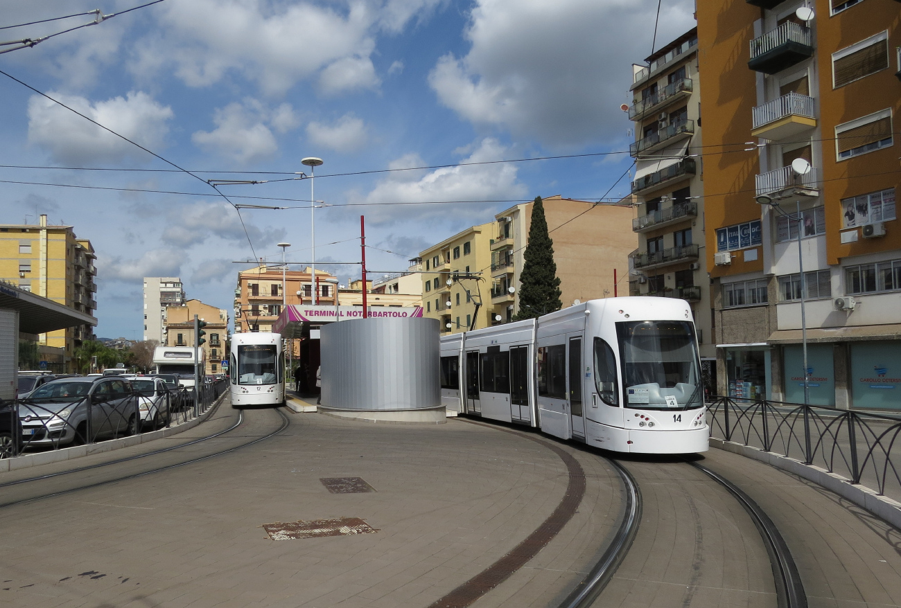 Палермо, Bombardier Flexity Outlook № 12; Палермо, Bombardier Flexity Outlook № 14; Палермо — Трамвайные линии и инфраструктура