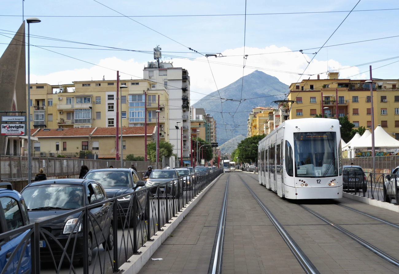 Палермо, Bombardier Flexity Outlook № 12; Палермо — Трамвайные линии и инфраструктура