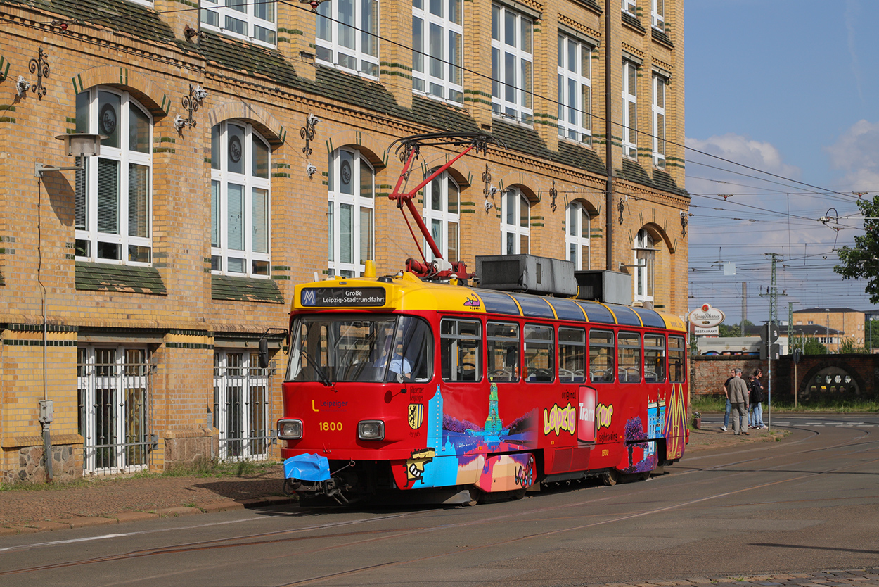 Лейпциг, Tatra T4D-M1 № 1800; Лейпциг — 150-летие трамвая в Лейпциге (22 мая 2022 г.)