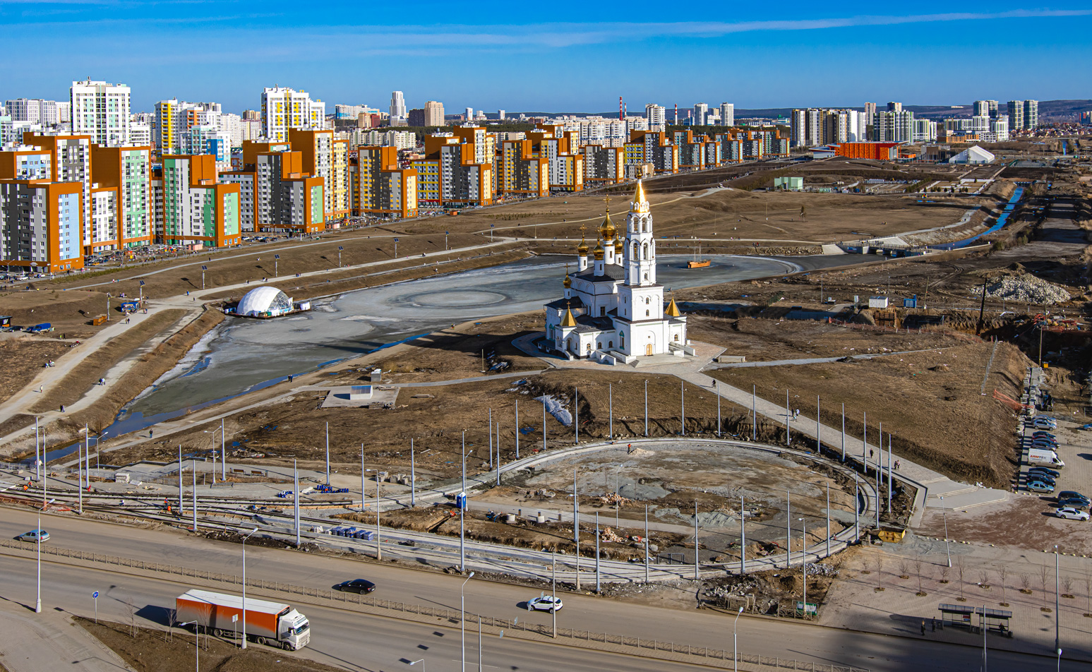 Jekaterinburgas — The construction of a tram line to Akademichesky
