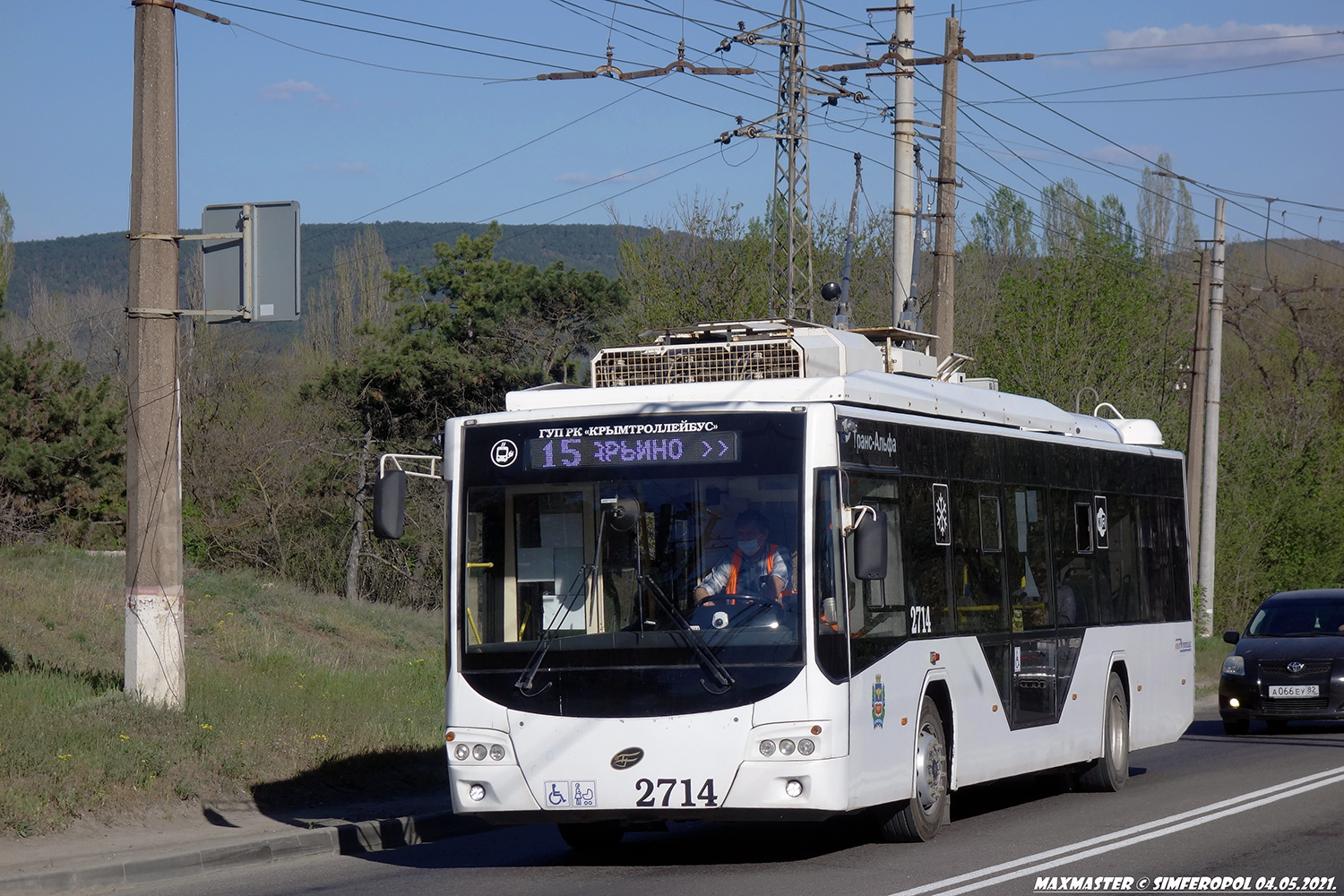 Крымский троллейбус, ВМЗ-5298.01 «Авангард» № 2714
