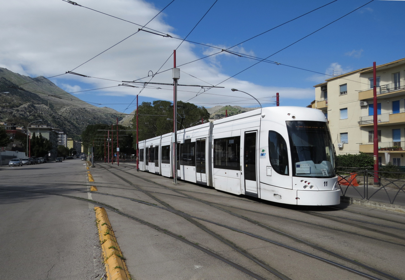 Палермо, Bombardier Flexity Outlook № 11; Палермо — Трамвайные линии и инфраструктура