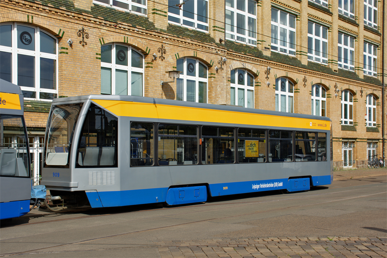 Лейпциг, Bombardier NB4 № 909; Лейпциг — 150-летие трамвая в Лейпциге (22 мая 2022 г.)