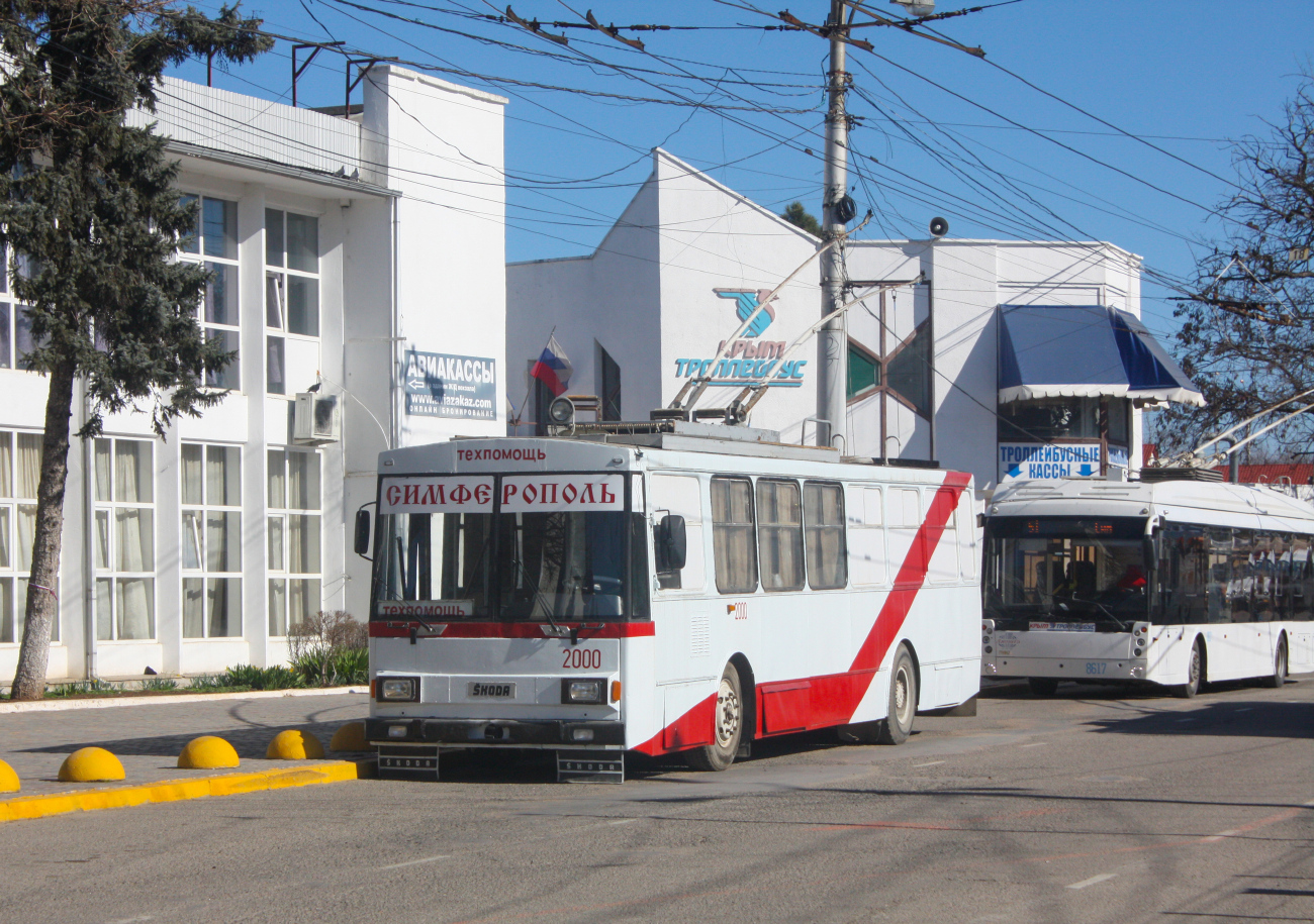 Крымский троллейбус, Škoda 14Tr02/6 № 2000