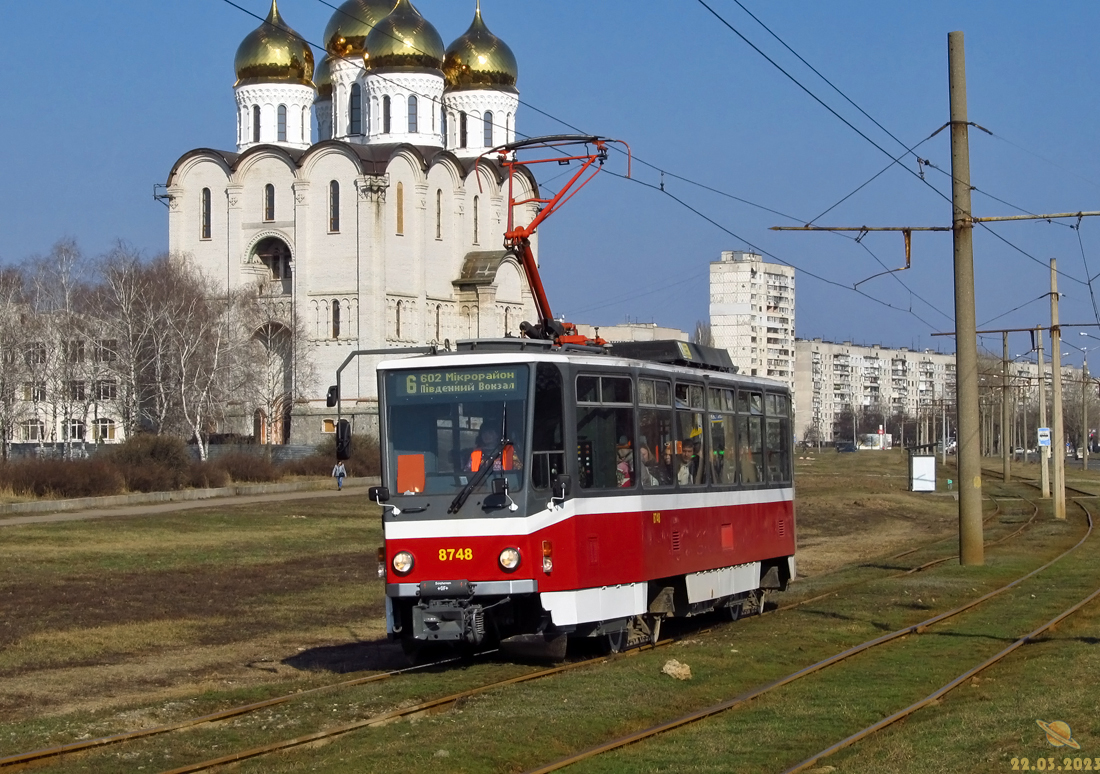 Харьков, Tatra T6A5 № 8748 Харьков, Tatra T6A5 № 8748