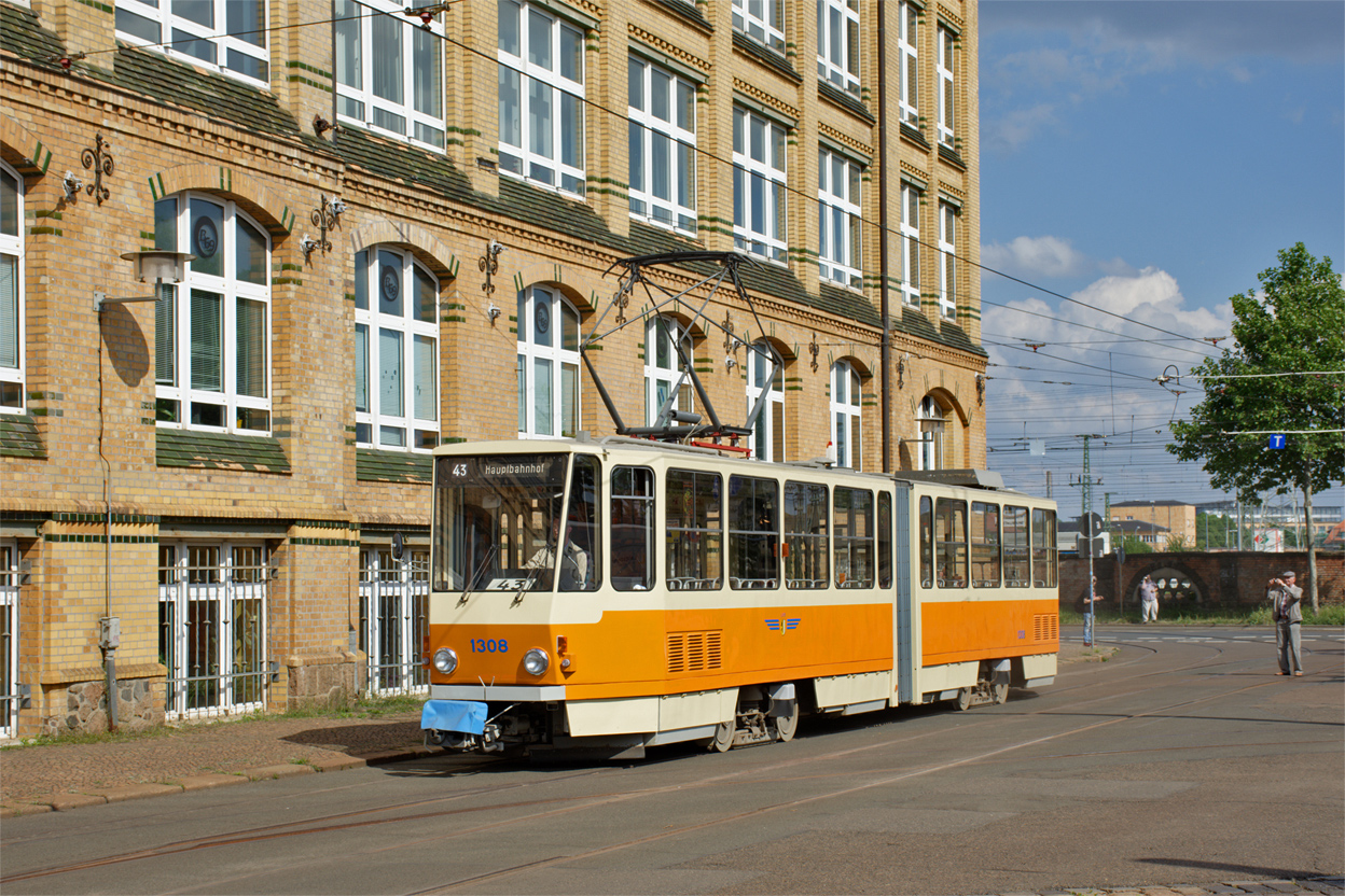 Leipzig, Tatra KT4D № 1308; Leipzig — 150 years tram in Leipzig