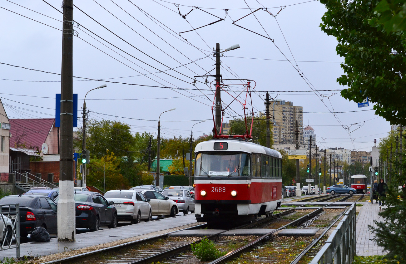 Волгоград, Tatra T3SU (двухдверная) № 2688