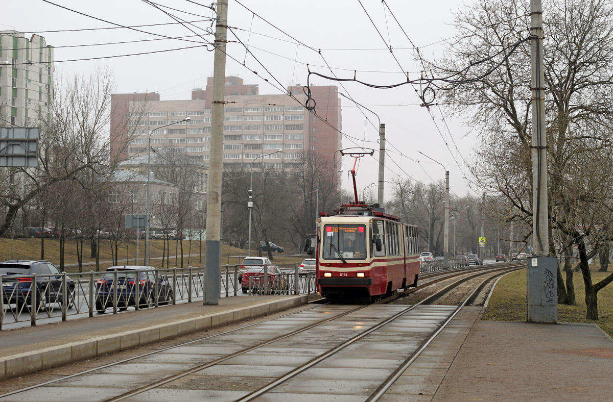 Санкт-Петербург, ЛВС-86К № 8174; Санкт-Петербург — Трамвайные линии и инфраструктура