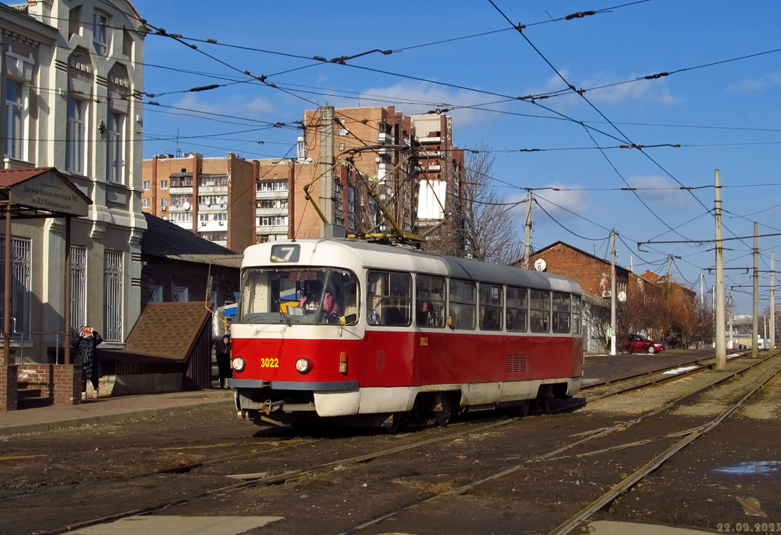 Харьков, Tatra T3SUCS № 3022