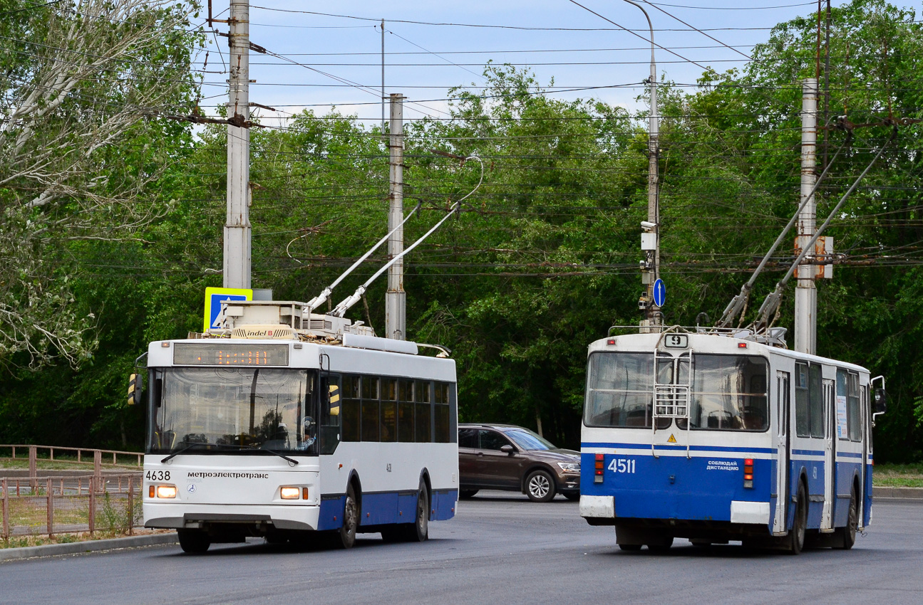 Волгоград, Тролза-5275.03 «Оптима» № 4638; Волгоград, ЗиУ-682Г-016 (012) № 4511