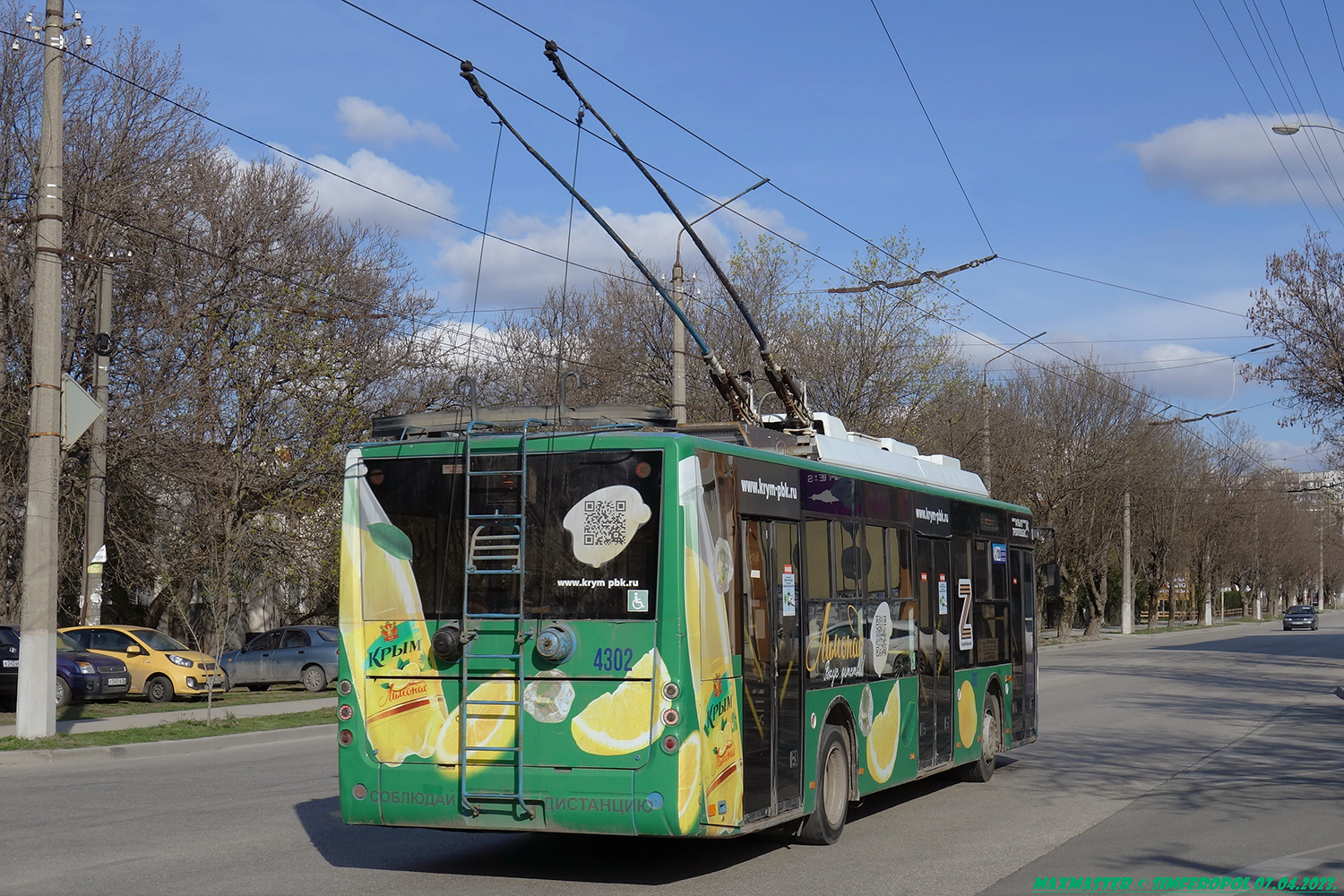Крымский троллейбус, Богдан Т70110 № 4302