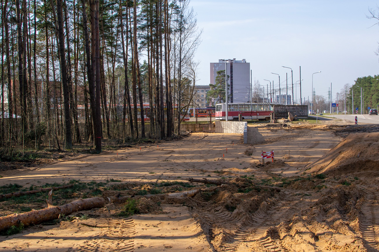 Väinalinn — Construction of new tram line Ķīmija — Stropi