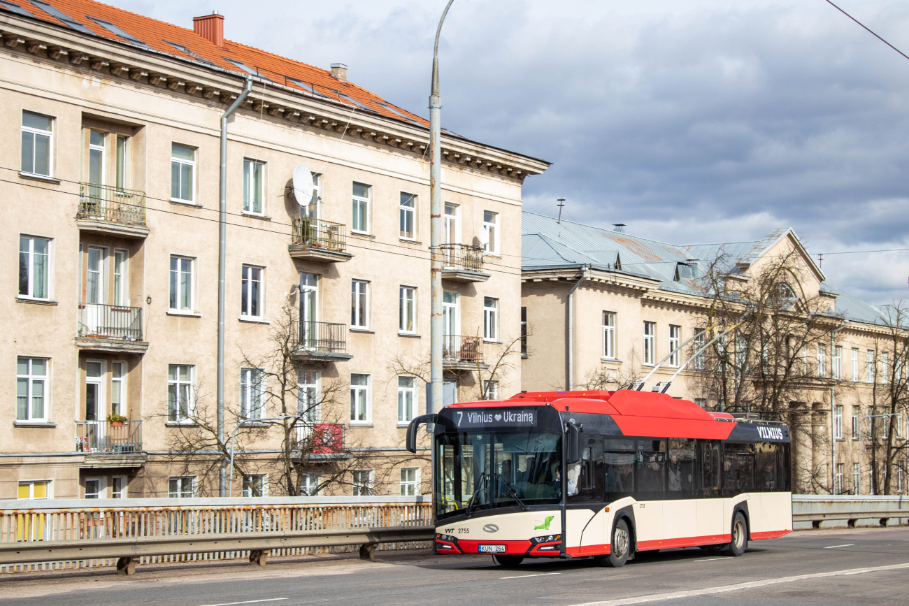 Вильнюс, Solaris Trollino IV 12 Škoda № 2755
