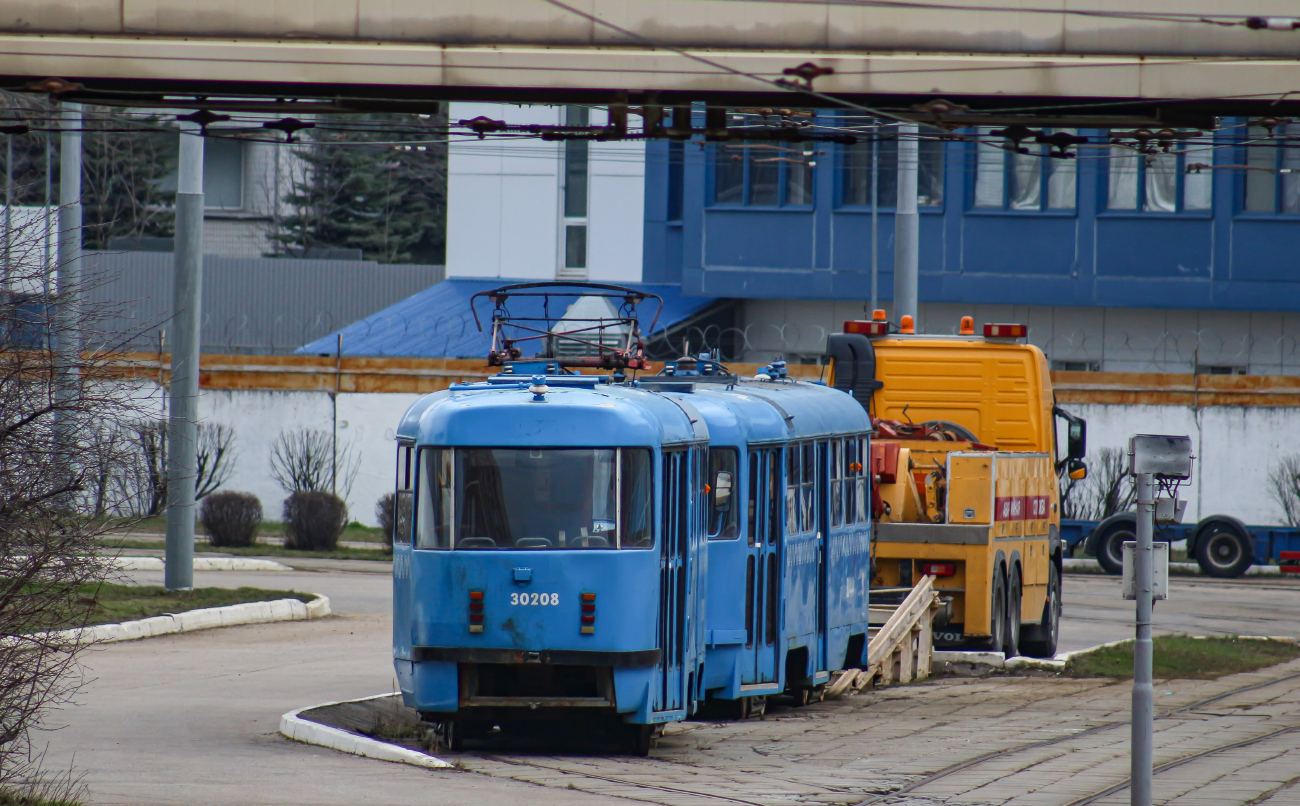 Москва, МТТЧ № 30208; Москва — Трамвайные депо: [3] Краснопресненское. Новая территория в Строгино