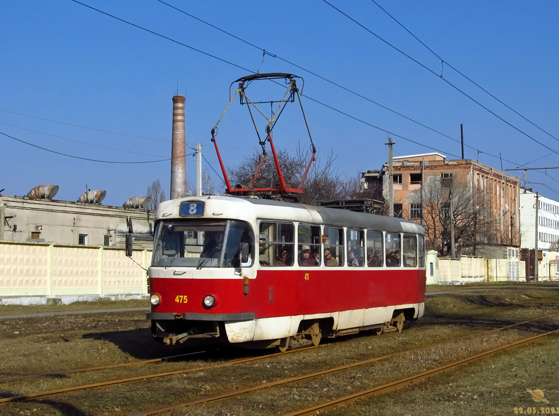 Харьков, Tatra T3A № 475