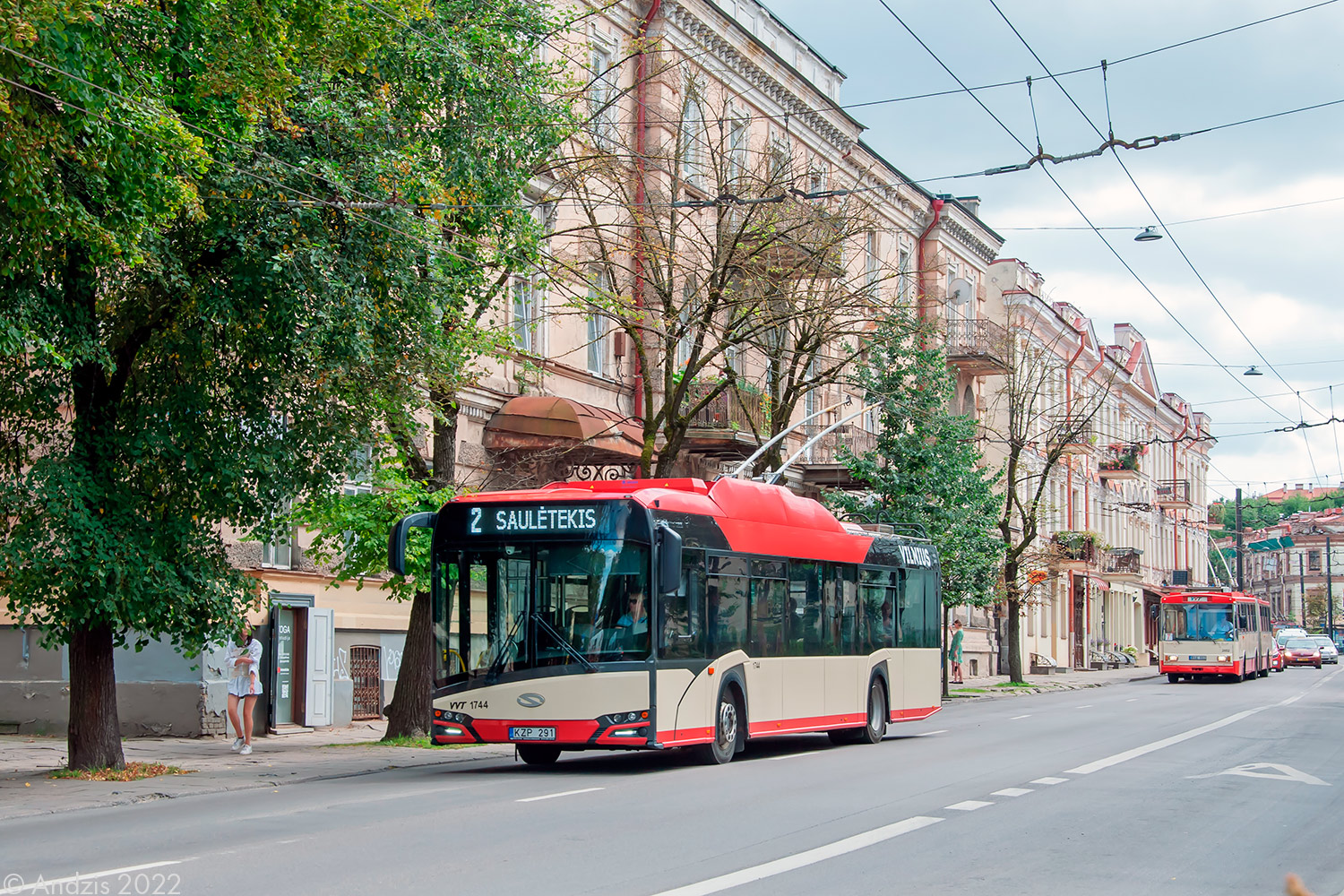 Vilnius, Solaris Trollino IV 12 Škoda № 1744