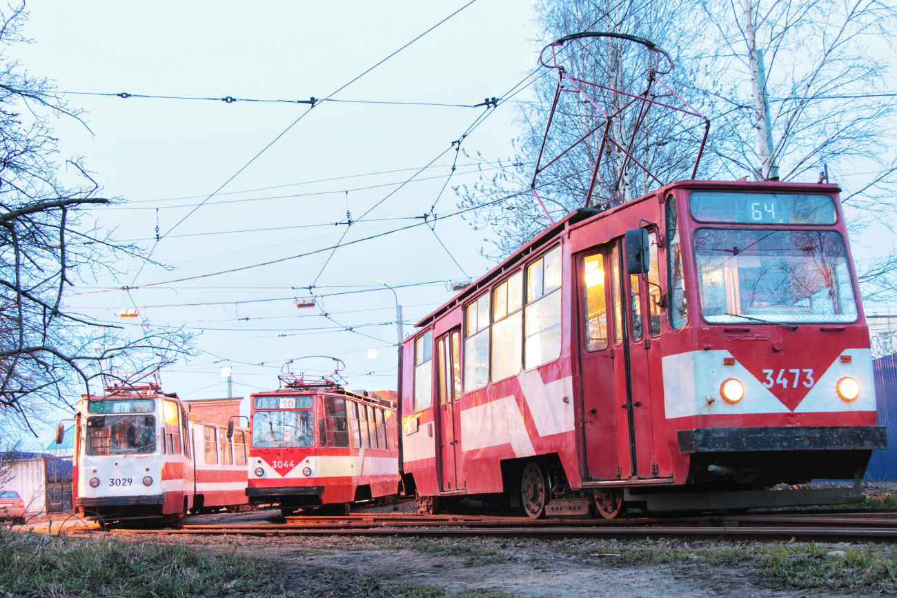 Санкт-Петербург, ЛВС-86К № 3029; Санкт-Петербург, ЛВС-86К № 3044; Санкт-Петербург, ЛВС-86К № 3473