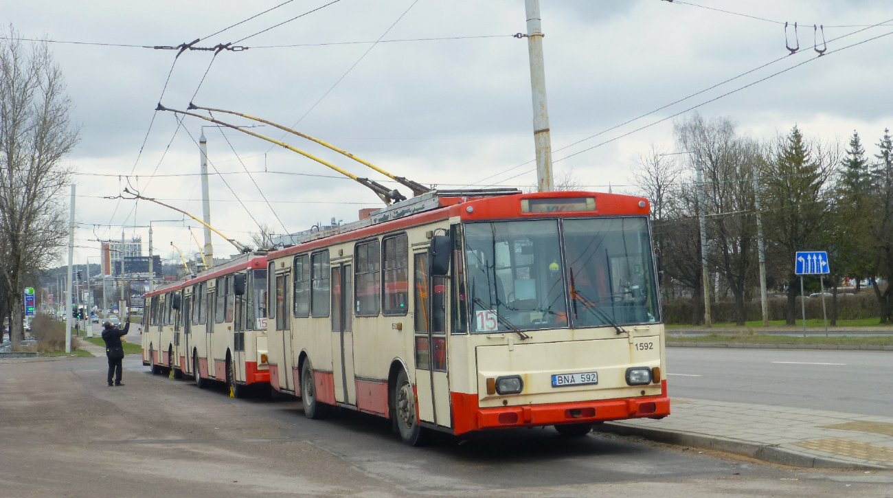 Вильнюс, Škoda 14Tr13/6 № 1592