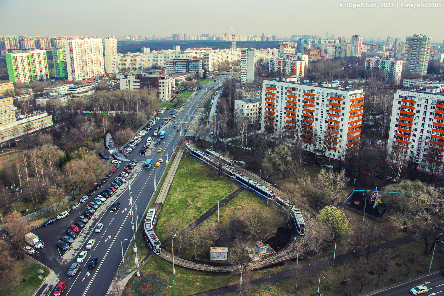 Moskva — Terminus stations; Moskva — Trам lines: North-Western Administrative District; Moskva — Views from a height