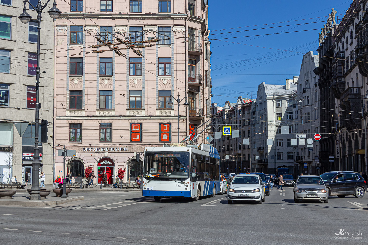 Санкт-Петербург, Тролза-5265.00 «Мегаполис» № 6423 Санкт-Петербург, Тролза-5265.00 «Мегаполис» № 6423