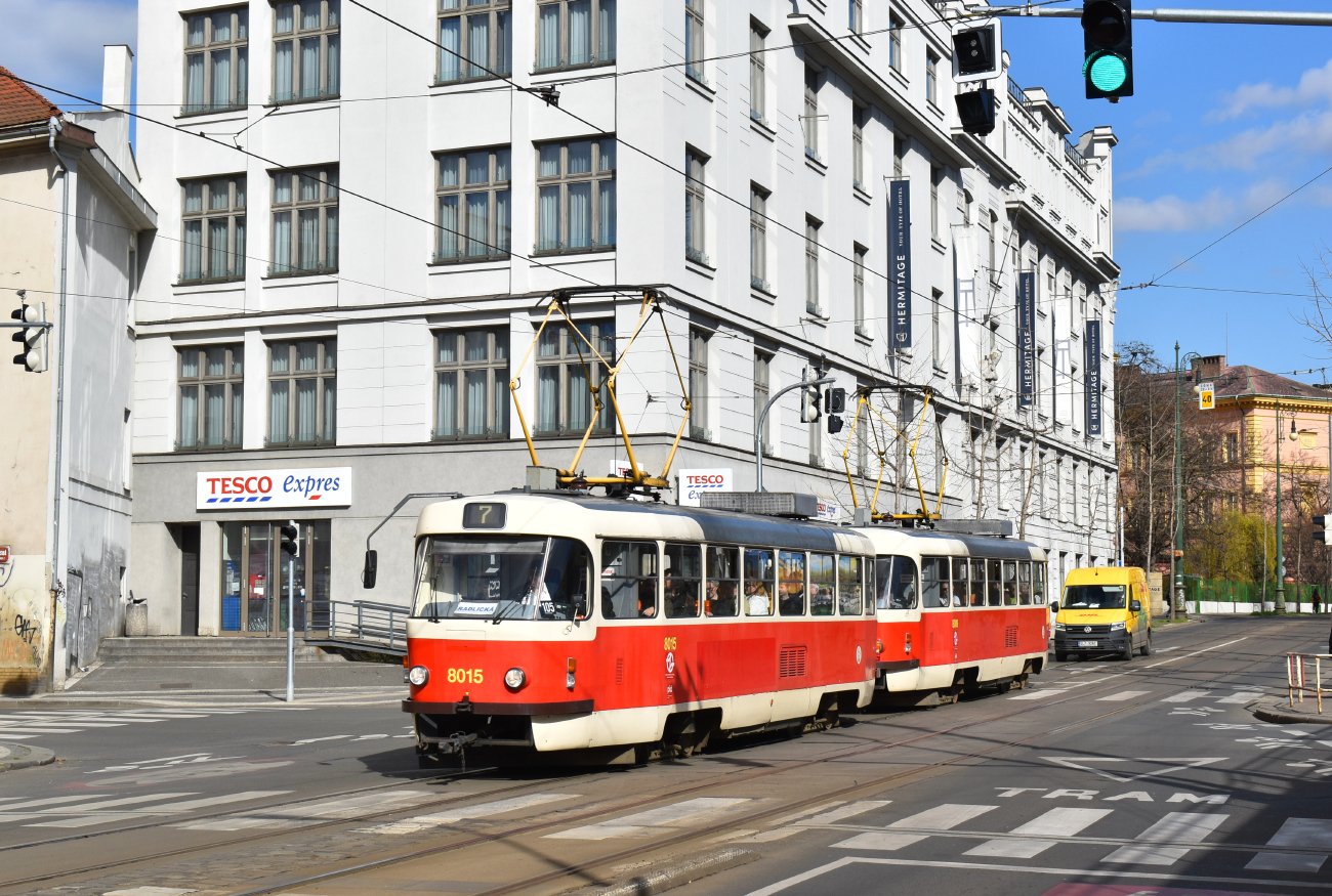 Прага, Tatra T3M2-DVC № 8015 Прага, Tatra T3M2-DVC № 8015