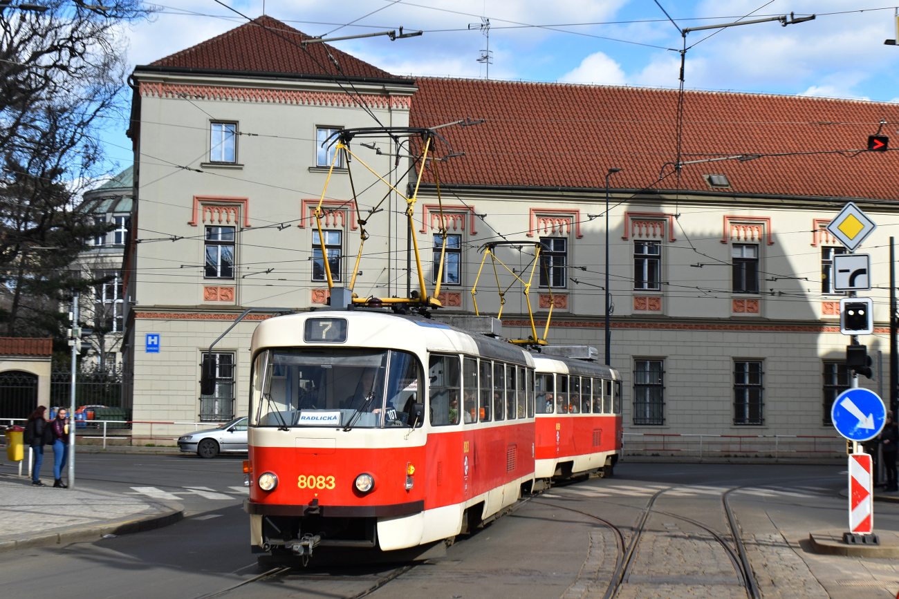 Praha, Tatra T3M2-DVC № 8083