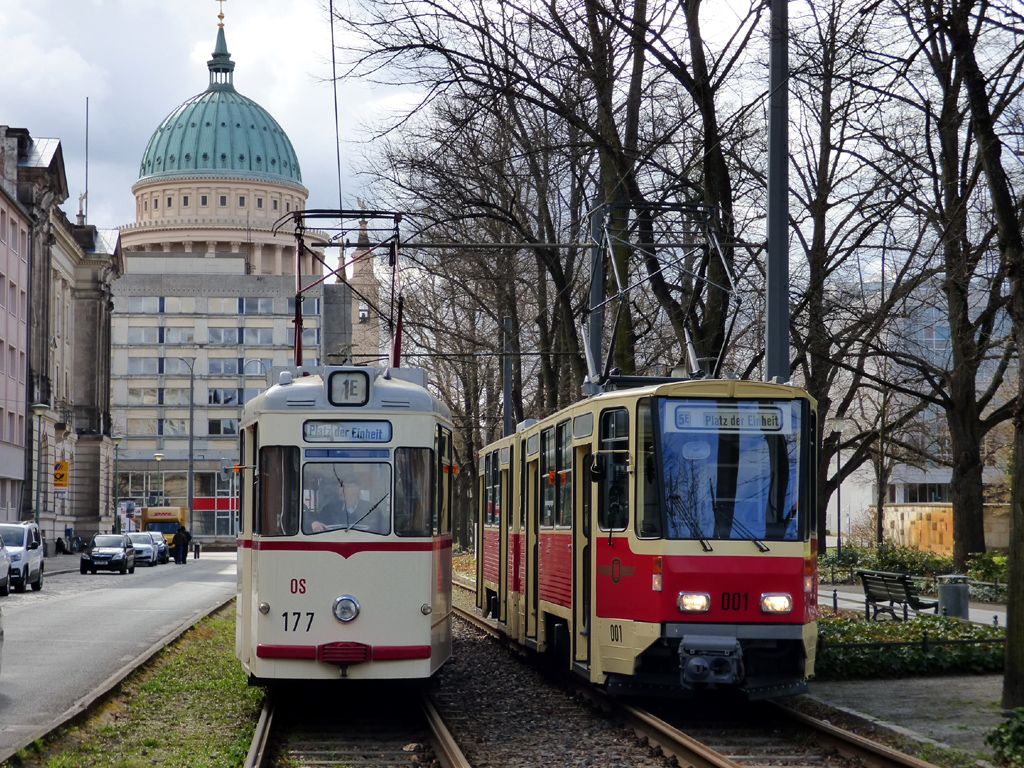 Потсдам, Gotha G4-65 № 177; Потсдам, Tatra KT4D № 001