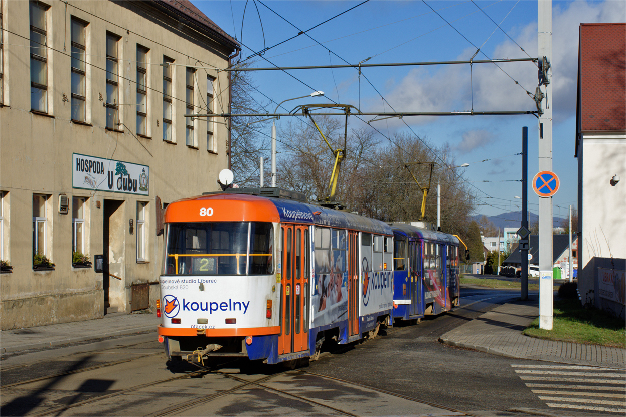Либерец ― Яблонец-над-Нисой, Tatra T3M.04 № 80
