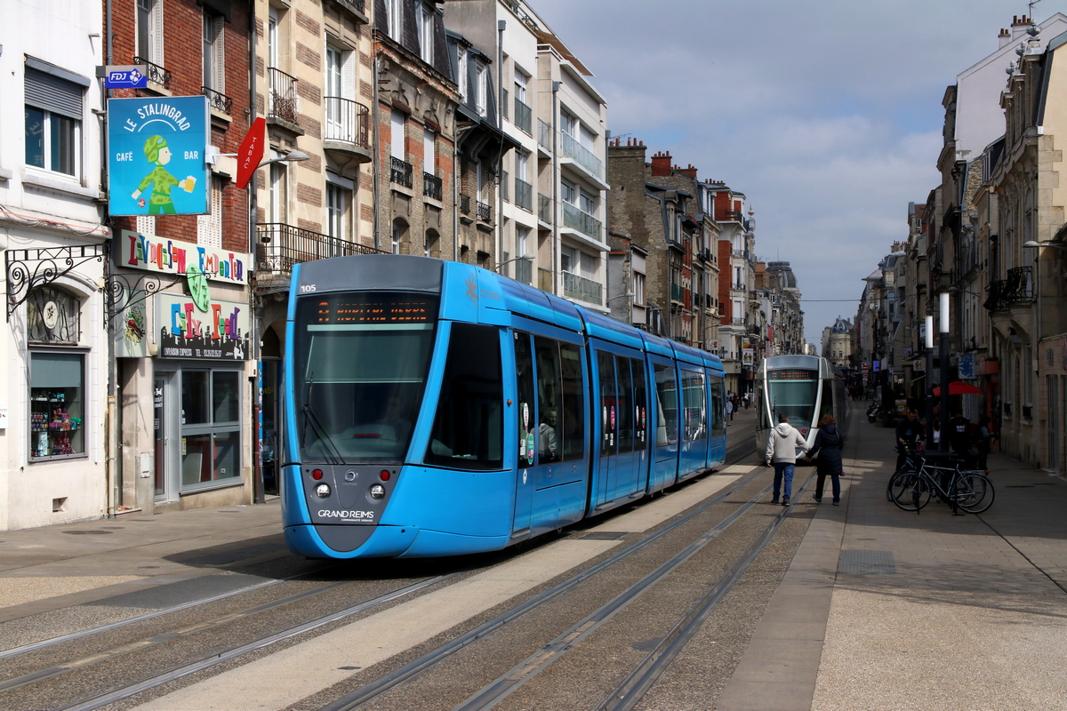 Реймс, Alstom Citadis 302 № 105