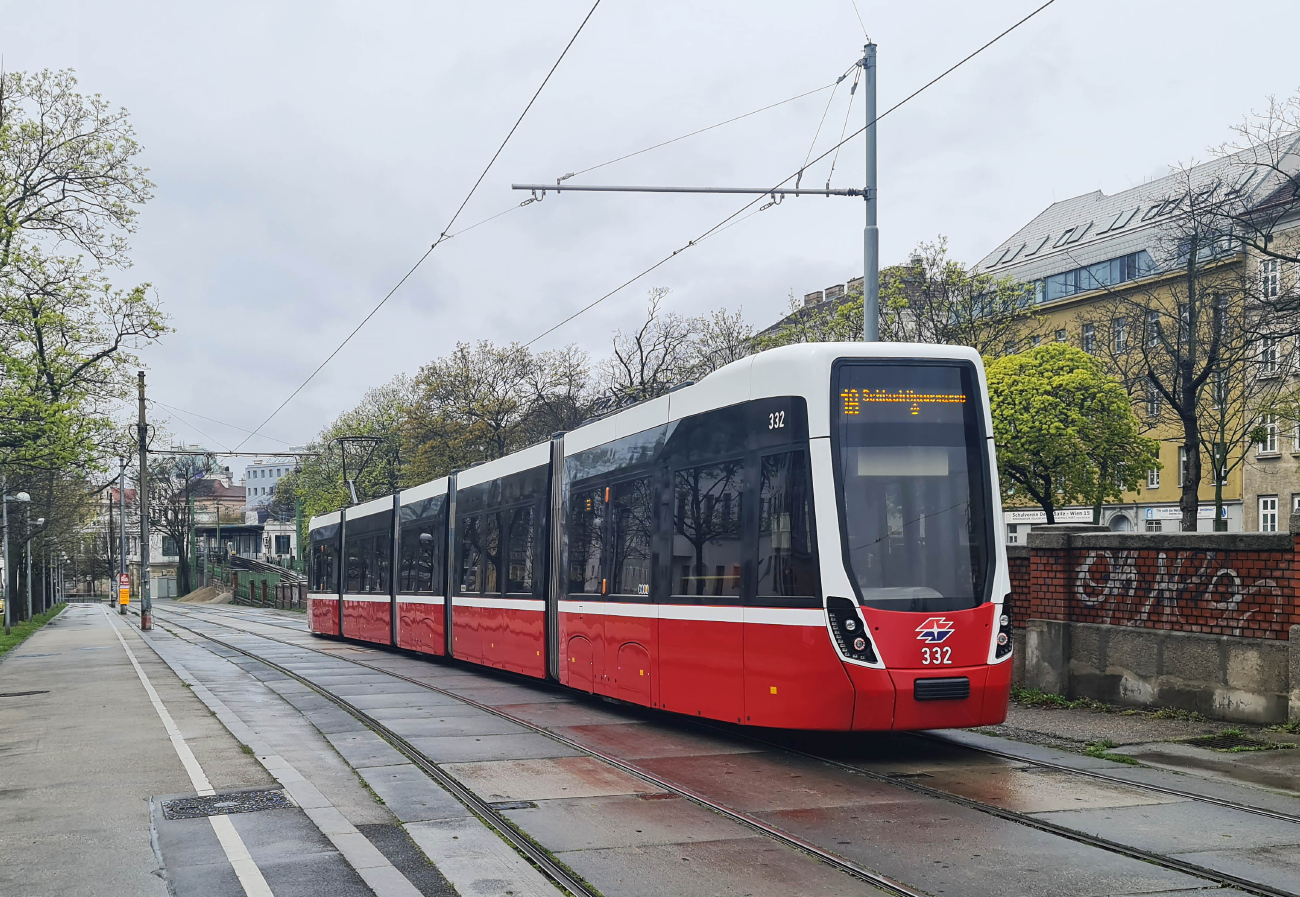 Вена, Bombardier Flexity Wien (Type D) № 332
