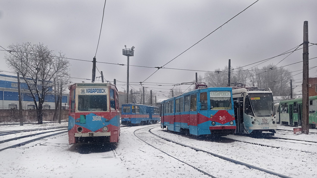 Хабаровск, 71-605 (КТМ-5М3) № 368; Хабаровск, 71-605 (КТМ-5М3) № 355