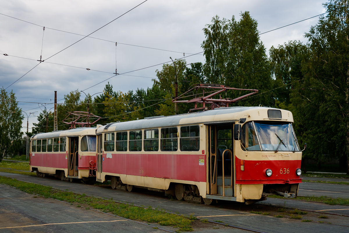 Екатеринбург, Tatra T3SU (двухдверная) № 636