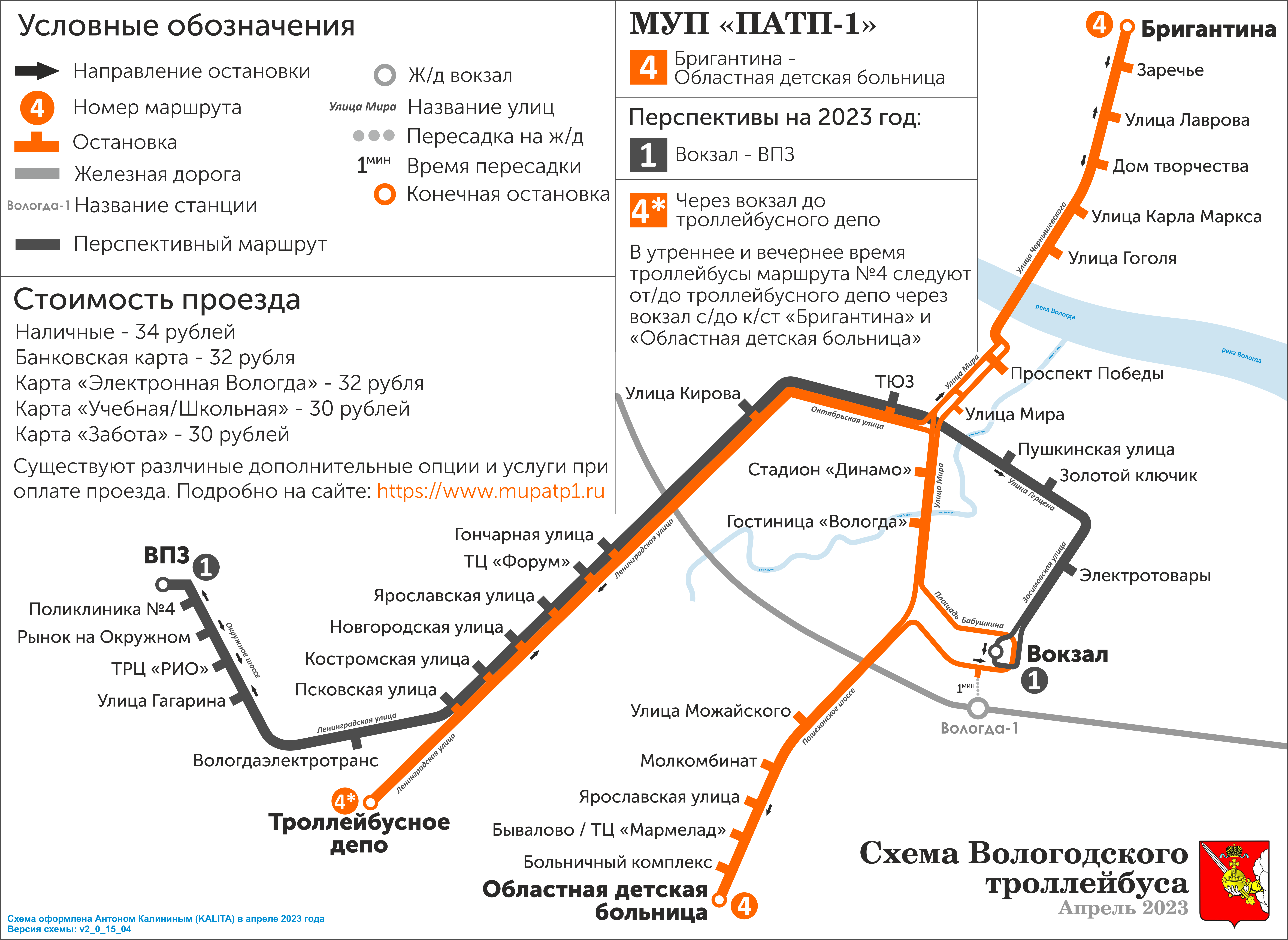 Вологда — Схемы