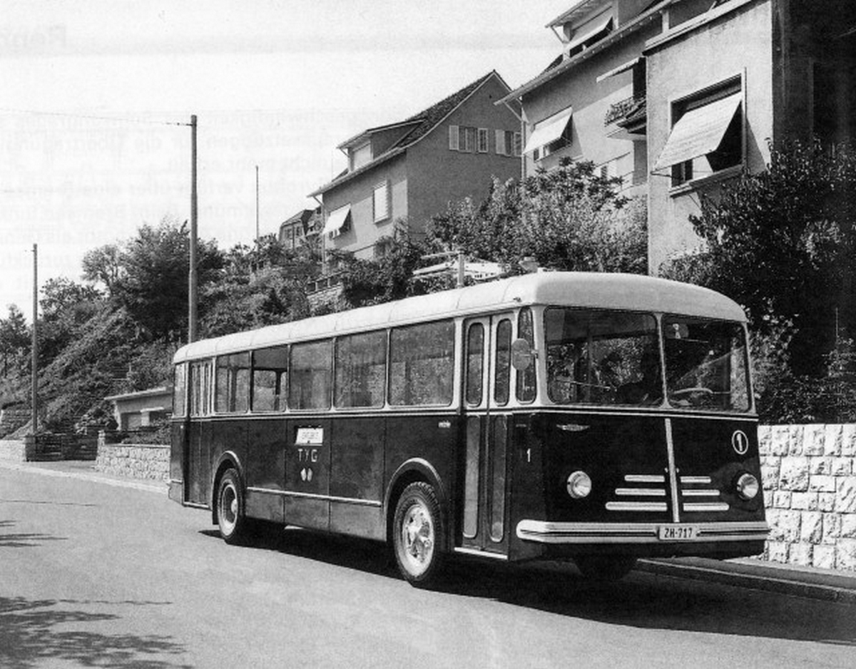 Yverdon-les-Bains, MFO/FBW Gyrobus Br. 1; Zurich — Gyrobus prototpe in Seebach