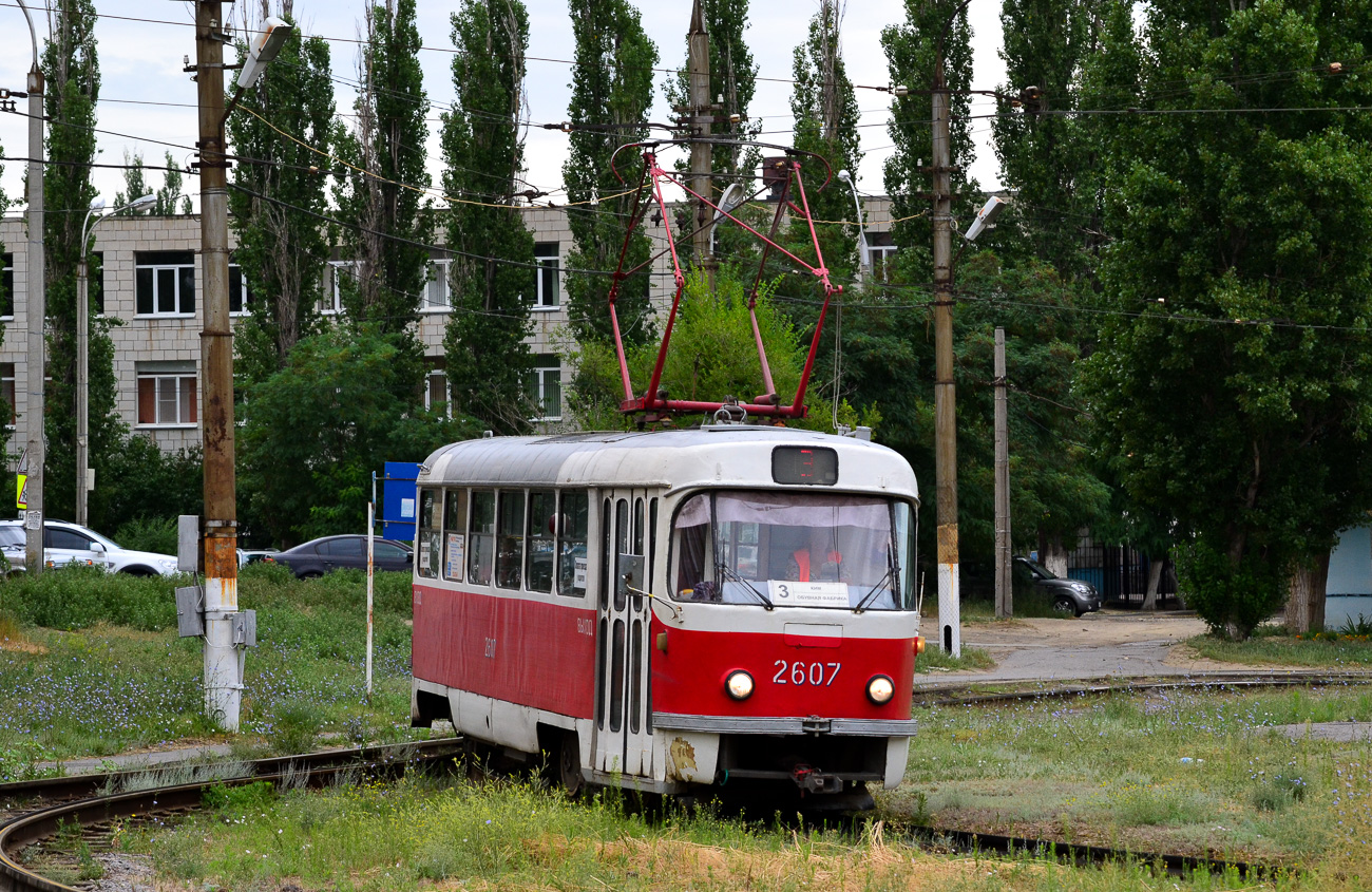 Волгоград, Tatra T3SU (двухдверная) № 2607
